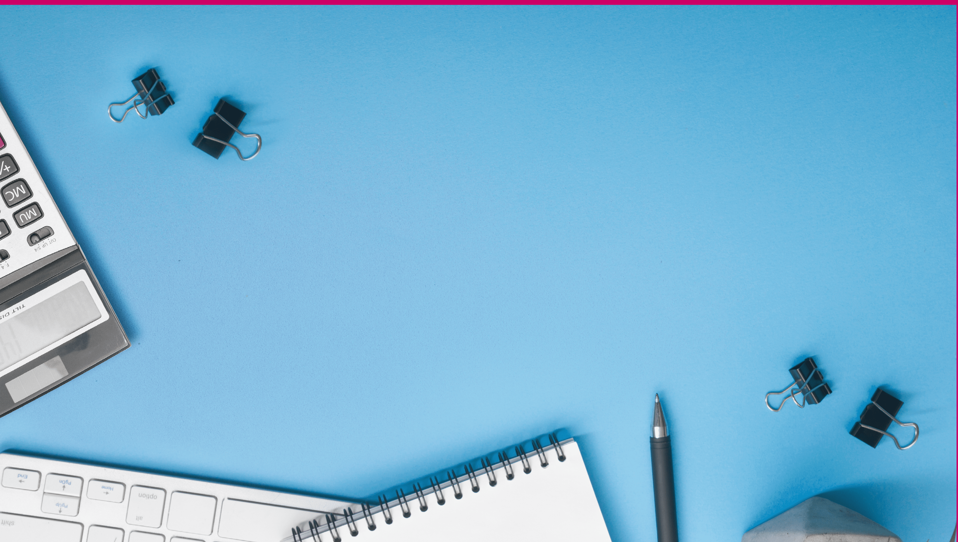 Blue desk office with laptop, smartphone and other work supplies with cup of coffee  Top view with copy space for input the text  Designer workspace on desk table essential elements on flat lay