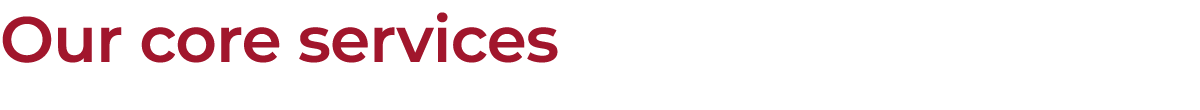 Our core services
