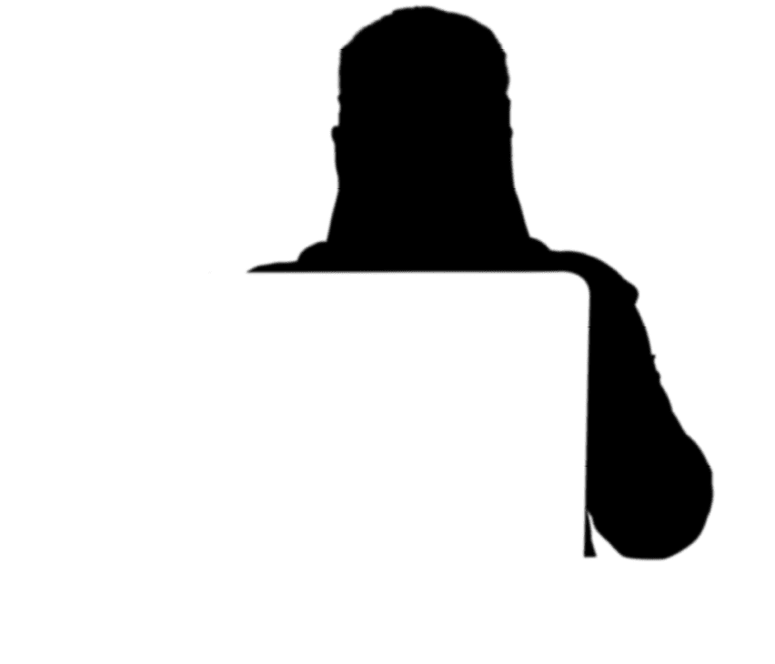 young man in front of the computer laptop concentrated or overwhelmed