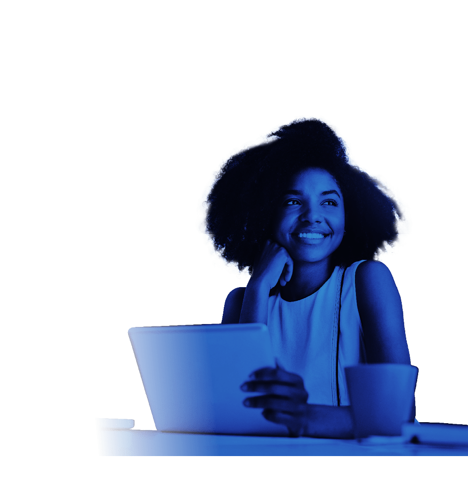 Thinking about how to take the business to technological heights. Cropped shot of an attractive young businesswoman working in her office.