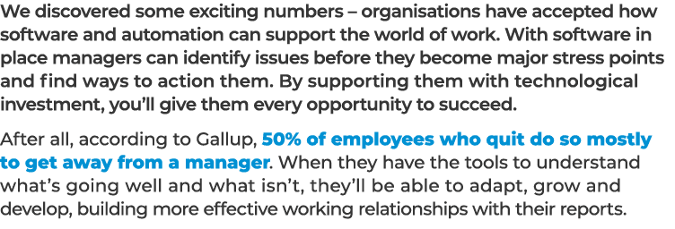 We discovered some exciting numbers – organisations have accepted how software and automation can support the world o...