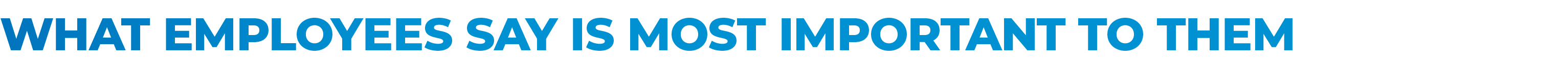 What employees say is most important to them
