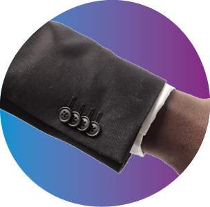 African businessman's hand shaking white businessman's hand