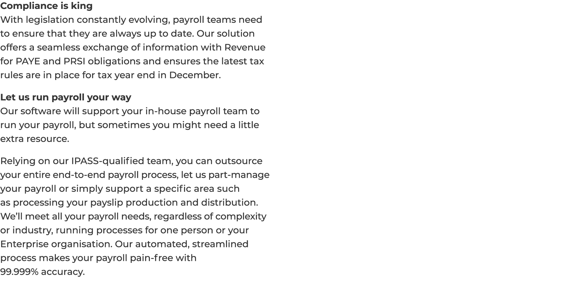 Compliance is king With legislation constantly evolving, payroll teams need to ensure that they are always up to date   