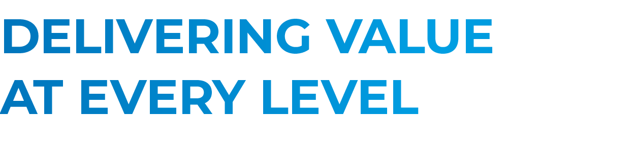 Delivering value at every level
