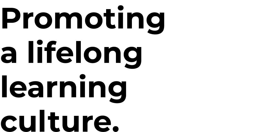 Promoting a lifelong learning culture. 