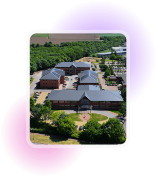 A view of the MHR campus from the air