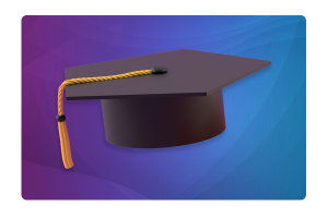 A graduation cap.
