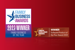 MHR awards from 2023 including, the Family Business Awards and Annual Excellence Awards.