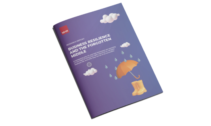 Mockup of the MHR Business Resilience Report