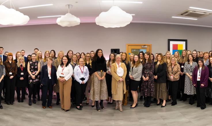 An image of employees at MHR celebrating International Women's Day 2023