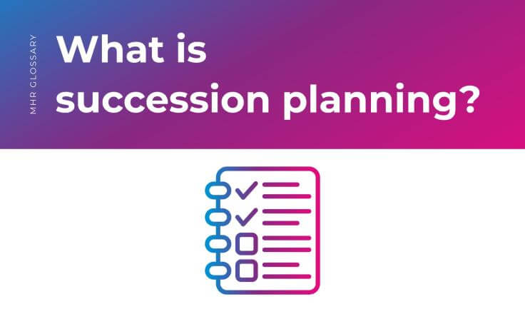 what is succession planning? with a checklist icon.