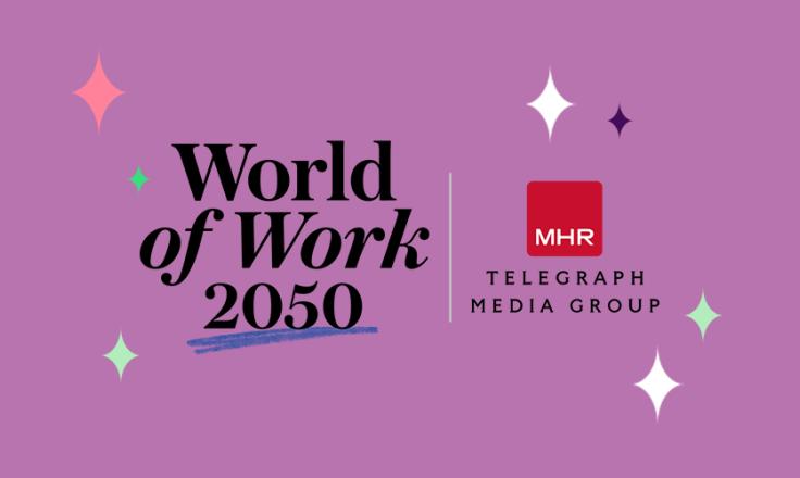 Logo representing MHR's World of Work 2050 partnership with Telegraph Media Group