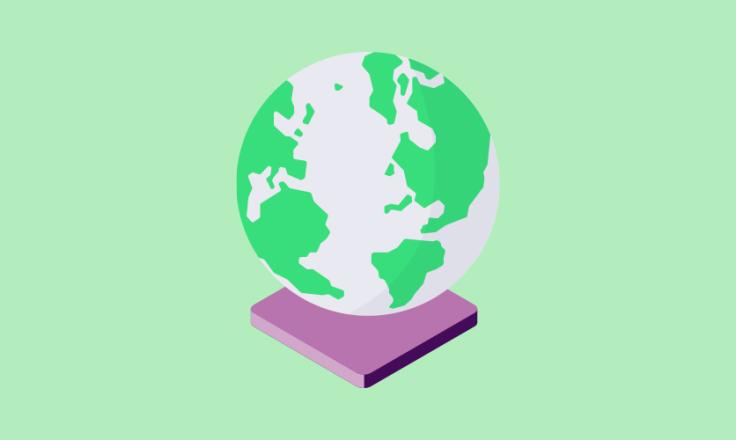Illustration of a globe 
