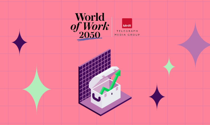 Logo representing MHR's World of Work 2050 partnership with Telegraph Media Group