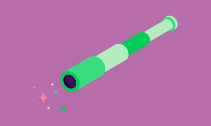 Illustration of a telescope 