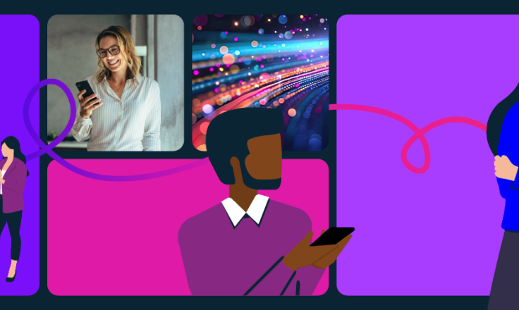 a series of illustrated people