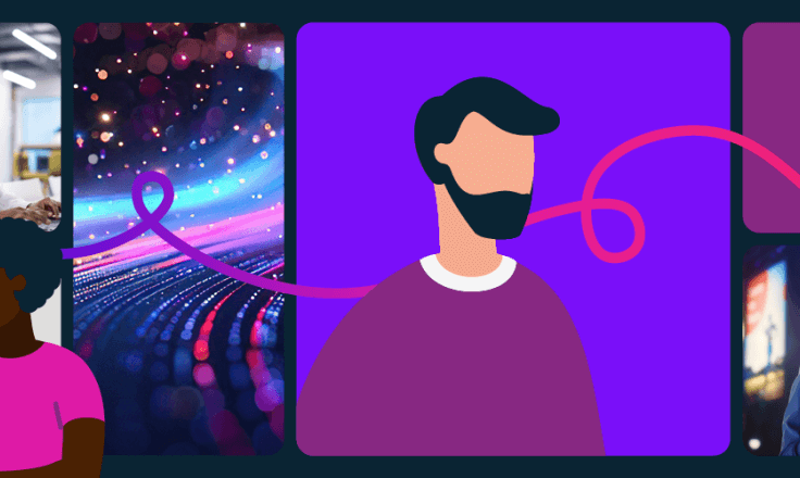 people illustrations and abstract images