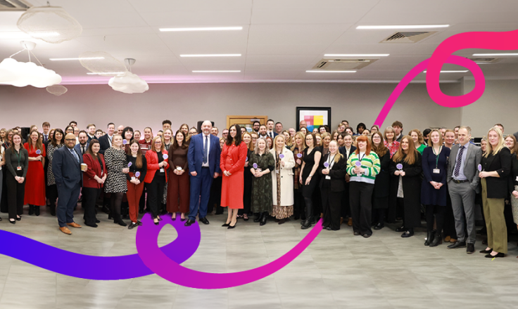 MHR employees at the international womens day breakfast