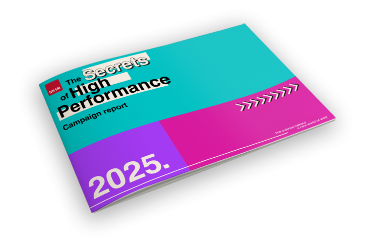 A printed copy of the Secrets of High Performance Report 