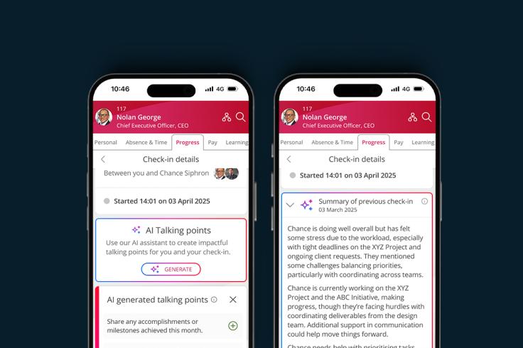 two phone displaying people first