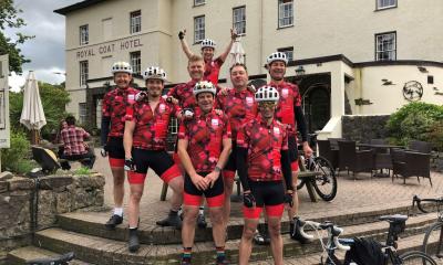 MHR cyclists during Tour de Payroll