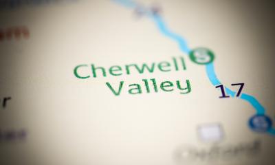 A map showing Cherwell Valley