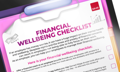 Financial Wellbeing checklist on a clipboard