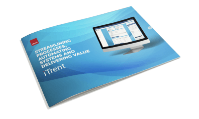 how iTrent delivers value brochure mock up with clear background.