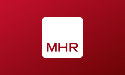 MHR logo in white 