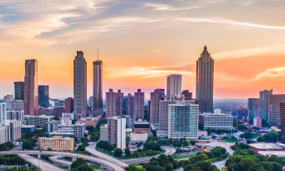 Skyline of Atlanta at sunset