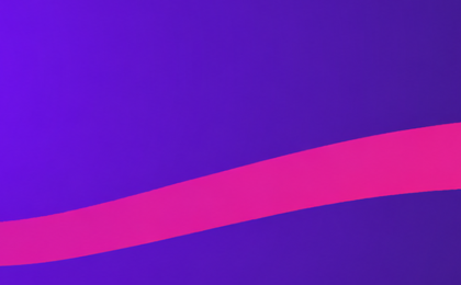 Abstract purple banner with a pink flow line