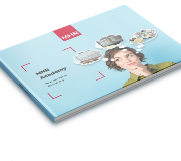 front cover of the MHR Academy brochure