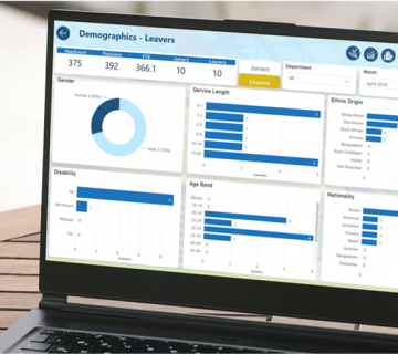 laptop and phone showing people analytics platform