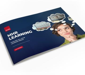Front cover of the MHR Learning Brochure
