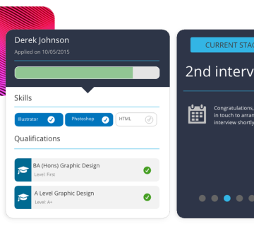 People First recruitment software, displaying candidate status, skills and qualifications.