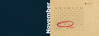 Save the dates: 23rd-25th November 2020