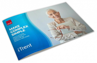 iTrent brochure - make the complex simple front cover.