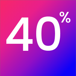 40%