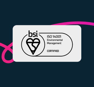 BSI ISO 14001 Environmental Management certified.