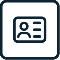Employee ID card icon
