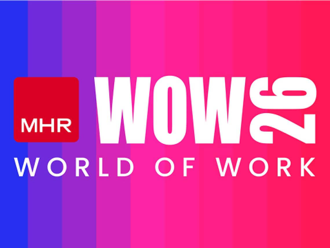 WOW26 - MHR World of Work logo