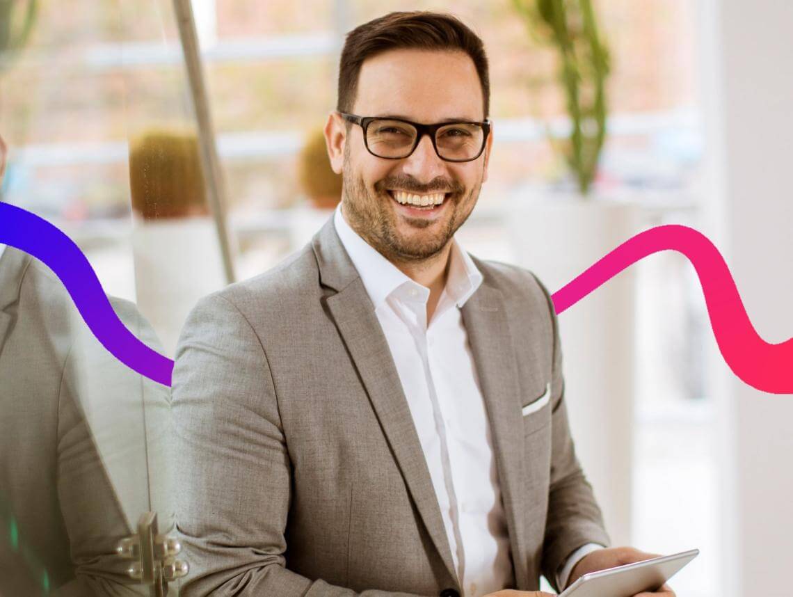 man in an office