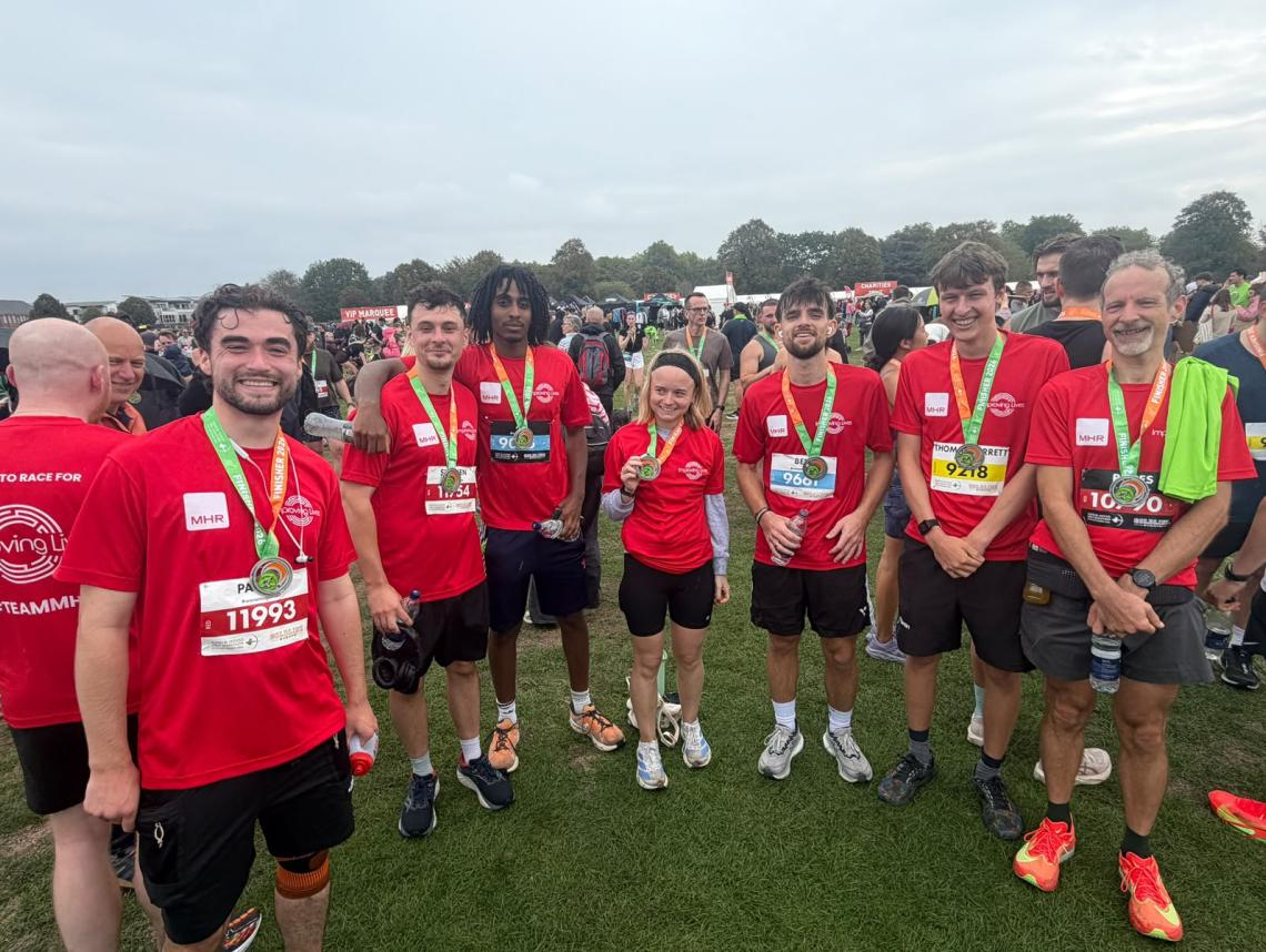MHR runners after finishing the race