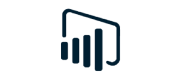 Monochrome Power BI logo