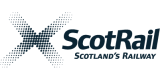 ScotRail logo which reads 'ScotRail, Scotland's Railway'