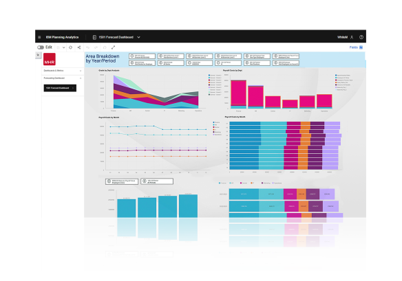 IBM planning analytics dashboard overview.