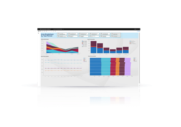iTrent People Analytics Platform, showing visual people analytics dashboards allowing organisation to make informed decisions