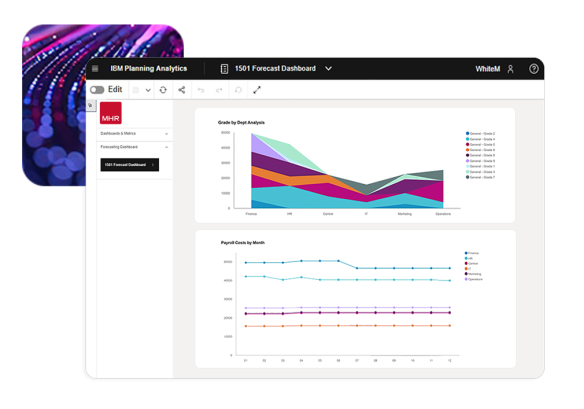 visual imagery of analytic data 