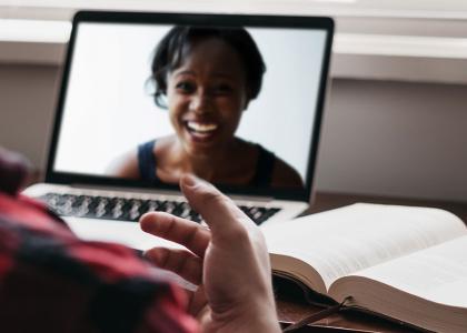 Video call between colleagues